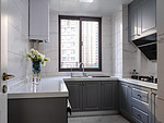 127平米轻奢风格三室厨房装修效果图，橱柜创意设计图