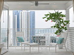111平米简欧风格三室阳台装修效果图，窗帘创意设计图