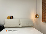 129平米混搭风格三室次卧装修效果图，软装创意设计图