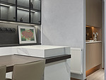 198平米轻奢风格三室餐厅装修效果图，吧台创意设计图