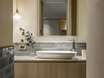 188平米现代简约风二室卫生间装修效果图，盥洗区创意设计图