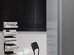 104平米现代简约风三室书房装修效果图，书柜创意设计图
