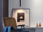 101平米现代简约风三室客厅装修效果图，软装创意设计图
