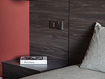 107平米现代简约风三室卧室装修效果图，收纳柜创意设计图