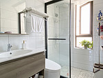 75平米北欧风格三室卫生间装修效果图，盥洗区创意设计图