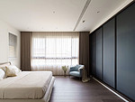 105平米现代简约风三室卧室装修效果图，地板创意设计图