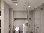69平米现代简约风三室卫生间装修效果图，盥洗区创意设计图