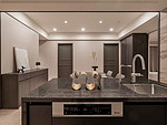 129平米混搭风格三室厨房装修效果图，橱柜创意设计图