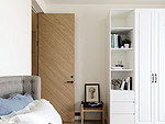 89平米现代简约风三室卧室装修效果图，衣柜创意设计图