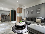 101平米北欧风格二室客厅装修效果图，沙发创意设计图