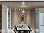 97平米北欧风格二室餐厅装修效果图，餐桌创意设计图