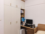 105平米现代简约风二室次卧装修效果图，软装创意设计图