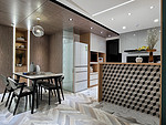 97平米北欧风格二室厨房装修效果图，橱柜创意设计图