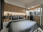 136平米北欧风格二室主卧装修效果图，软装创意设计图