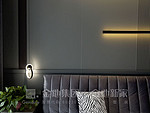 138平米现代简约风三室次卧装修效果图，软装创意设计图