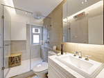 111平米简欧风格三室卫生间装修效果图，盥洗区创意设计图