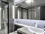 146平米现代简约风二室卫生间装修效果图，盥洗区创意设计图