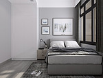 100平米现代简约风三室卧室装修效果图，软装创意设计图
