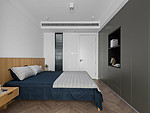 126平米现代简约风三室卧室装修效果图，墙面创意设计图