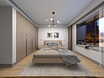 86平米现代简约风四室卧室装修效果图，吊顶创意设计图