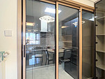 109平米现代简约风三室厨房装修效果图，橱柜创意设计图