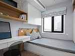 210平米现代简约风三室儿童房装修效果图，墙面创意设计图