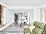 82平米日式风格三室客厅装修效果图，沙发创意设计图