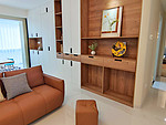 104平米北欧风格三室客厅装修效果图，沙发创意设计图