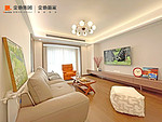 128平米混搭风格三室客厅装修效果图，沙发创意设计图