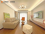 128平米混搭风格三室客厅装修效果图，沙发创意设计图