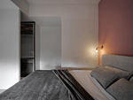 104平米现代简约风三室卧室装修效果图，软装创意设计图