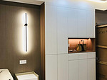 101平米现代简约风四室玄关装修效果图，墙面创意设计图