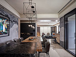 80平米现代简约风四室餐厅装修效果图，餐桌创意设计图