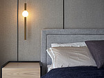 80平米现代简约风四室卧室装修效果图，背景墙创意设计图