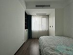 97平米现代简约风三室次卧装修效果图，软装创意设计图