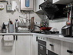 68平米轻奢风格五室厨房装修效果图，橱柜创意设计图