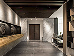 800平米新中式风格四室玄关装修效果图，地板创意设计图