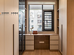 120平米现代简约风三室主卧装修效果图，衣柜创意设计图