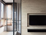 311平米新中式风格四室客厅装修效果图，电视墙创意设计图