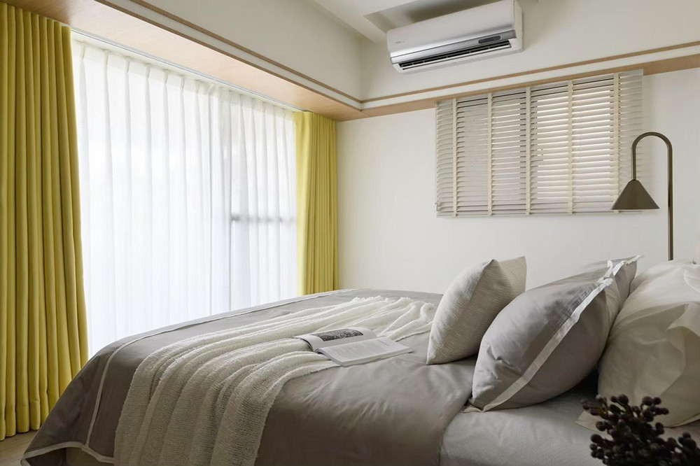100平米日式风格三室卧室装修效果图，软装创意设计图