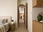 90平米日式风格三室卧室装修效果图，软装创意设计图