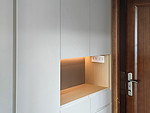 91平米现代简约风三室玄关装修效果图，玄关柜创意设计图
