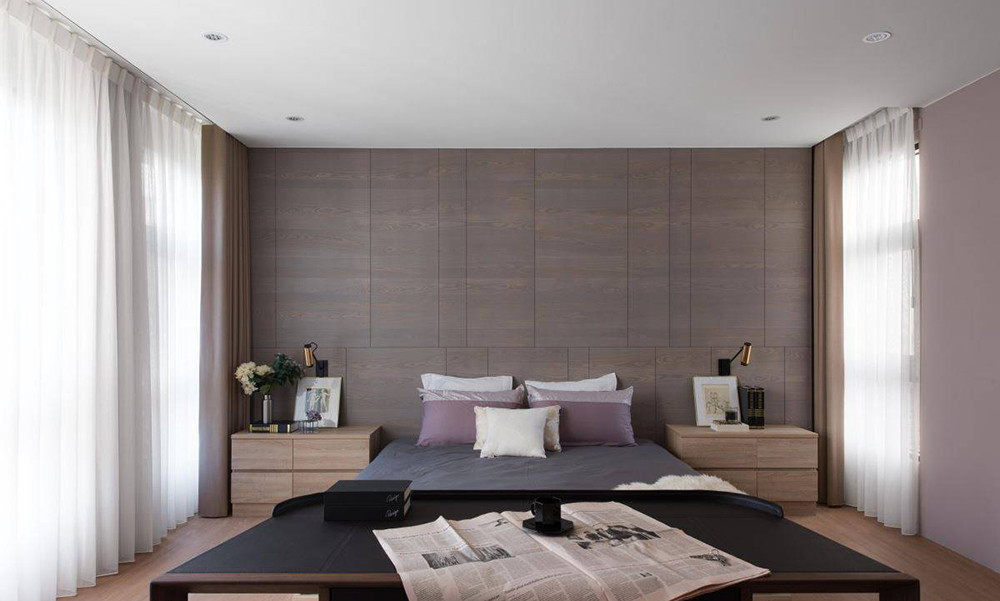 311平米新中式风格四室卧室装修效果图，软装创意设计图