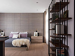 132平米新中式风格四室卧室装修效果图，置物柜创意设计图