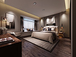 77平米现代简约风三室卧室装修效果图，背景墙创意设计图