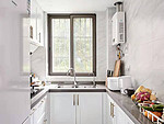 108平米北欧风格二室厨房装修效果图，橱柜创意设计图