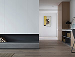 108平米现代简约风四室客厅装修效果图，收纳柜创意设计图