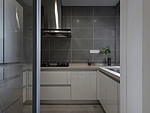 130平米现代简约风四室厨房装修效果图，橱柜创意设计图