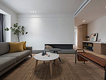 139平米现代简约风四室客厅装修效果图，地板创意设计图