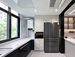 105平米美式风格别墅厨房装修效果图，橱柜创意设计图